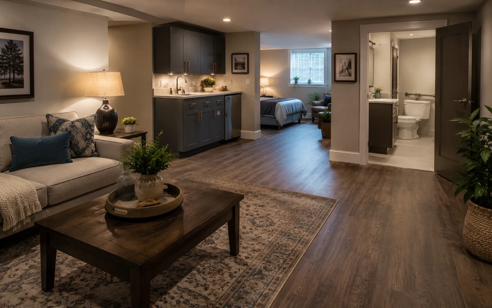 Gloucester, Ottawa — inspected and permitted legal basement suite interior in an Ottawa home
